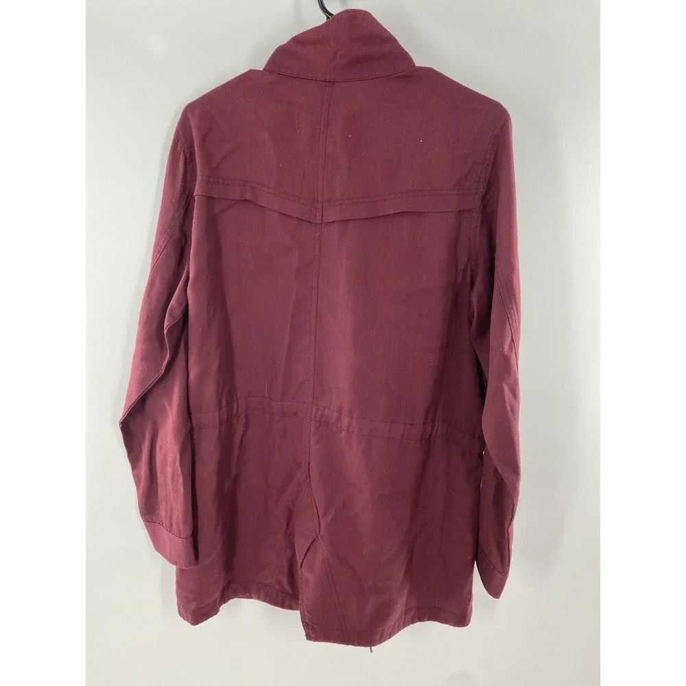 Ariat Ladies‎ Working Girl Western Lightweight Shacket Shirt Jacket Large Maroon